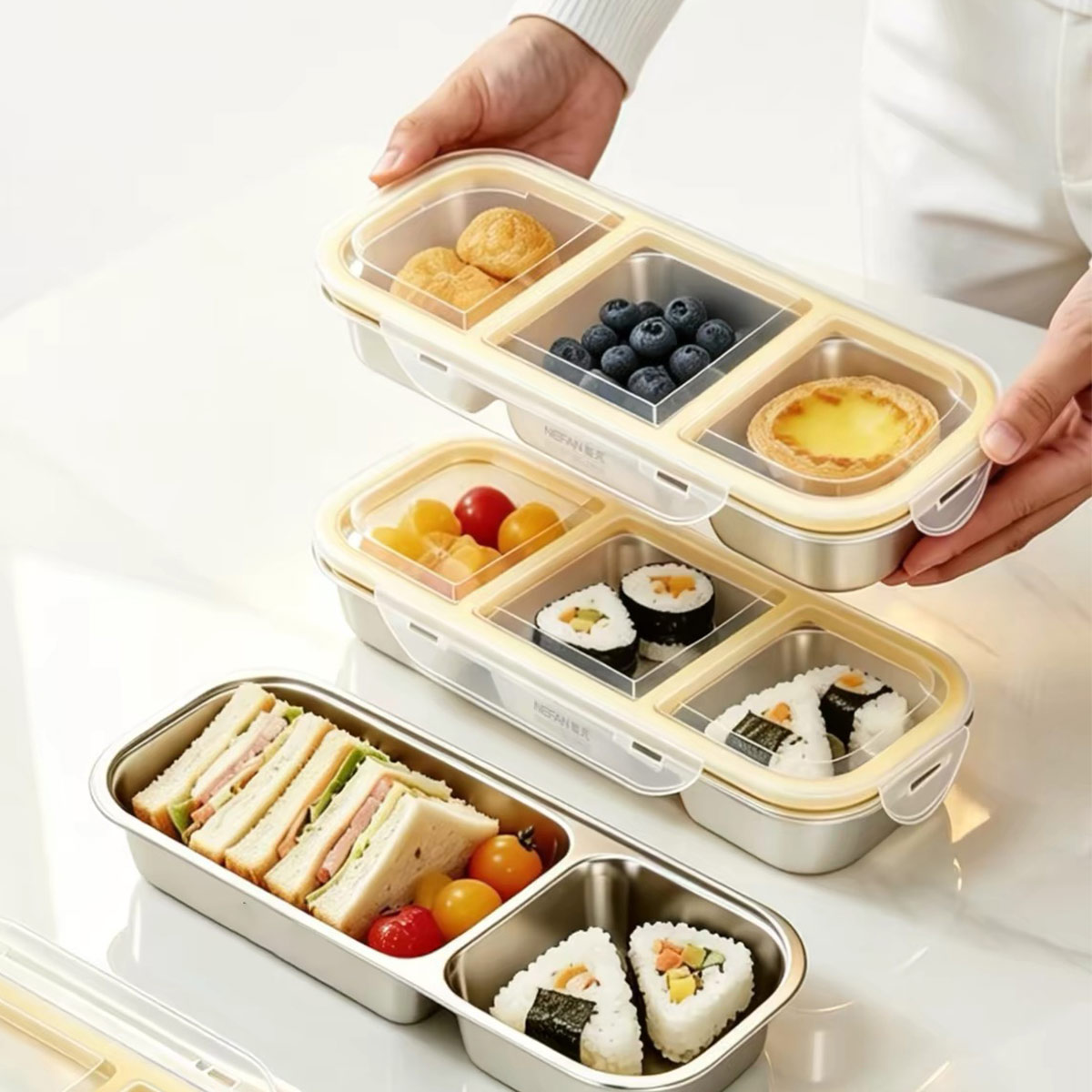 Food Storage Quart - Stainless Steel Food Storage Box with