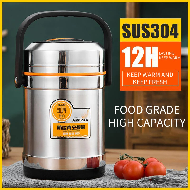 Food Storage Thermos - Stainless Steel Vacuum Thermal Lunch Box