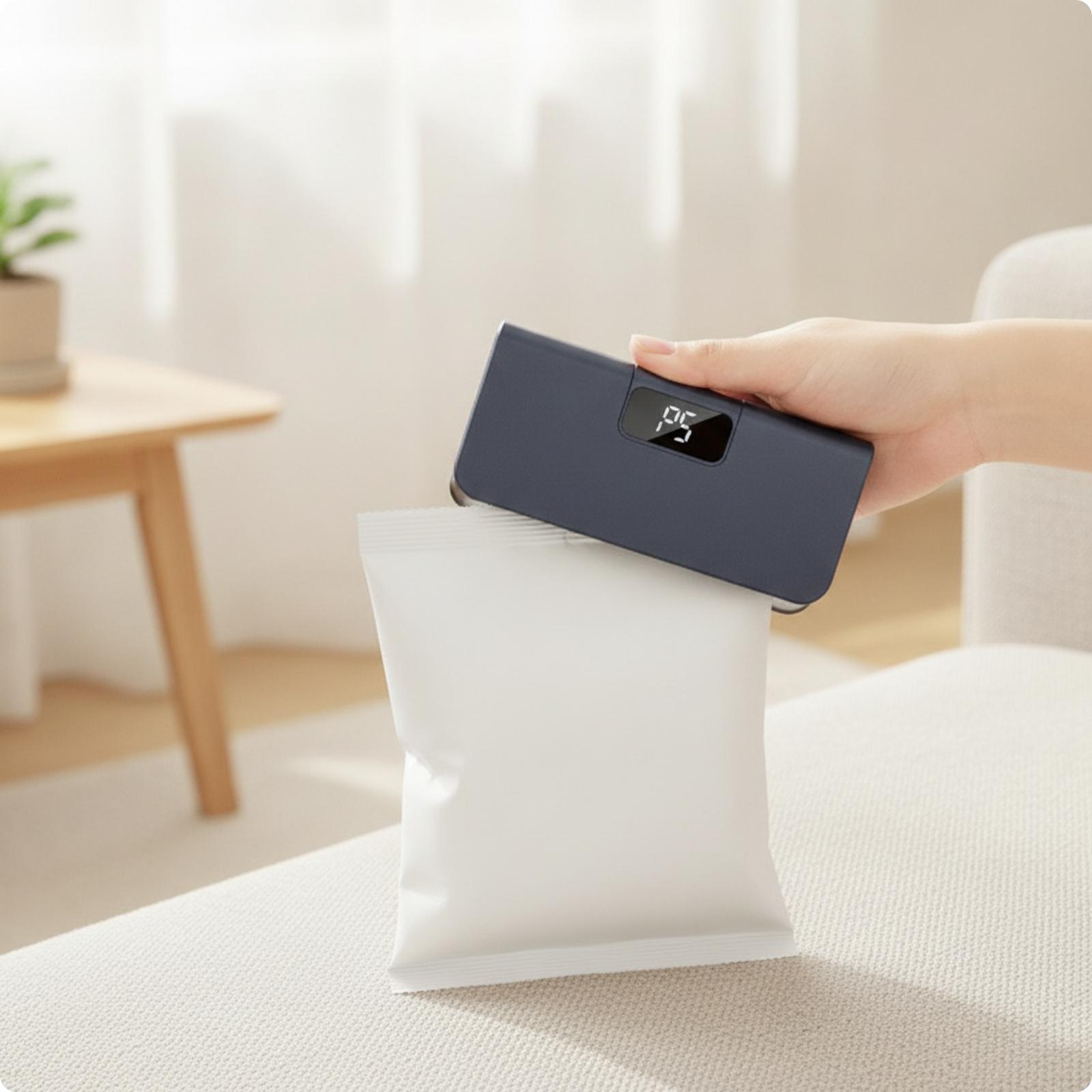 Food Storage Plastic Boxes - Bag Sealer with Digital Display |