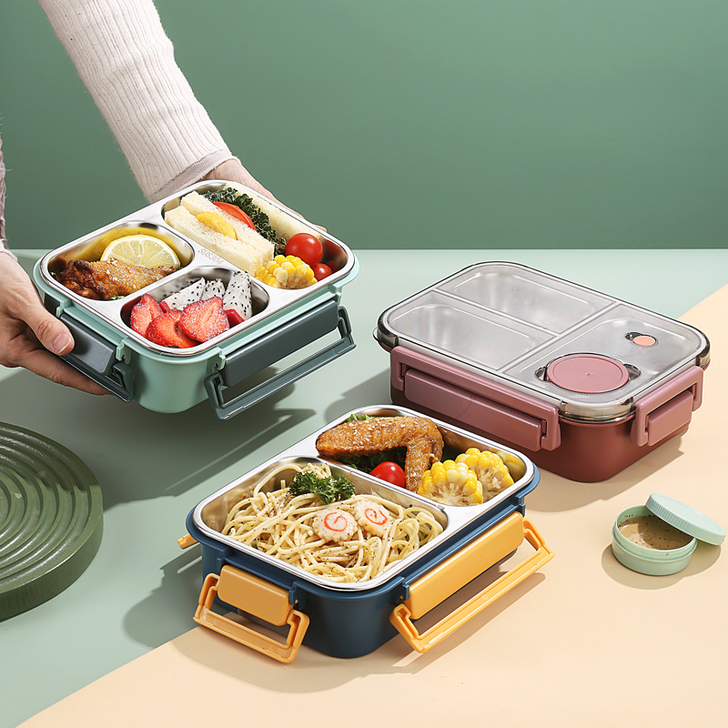 Food Storage Thermos - 2/3 Grids Lunch Boxes For Children
