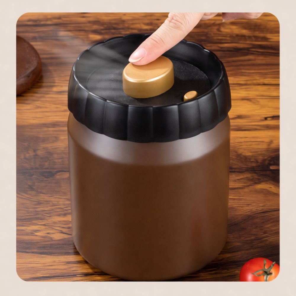 Food Storage Jars & Containers - Vacuum Sealed Coffee Bean Storage Canister