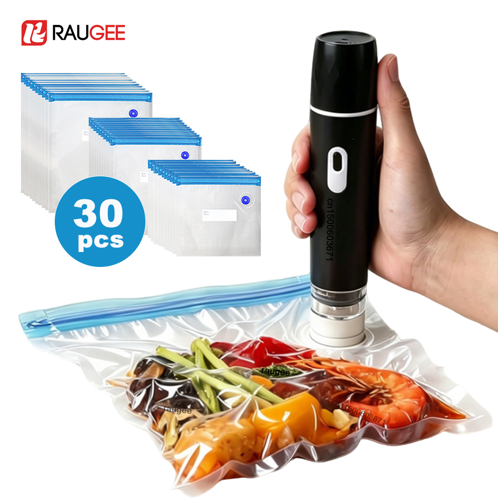 Food Storage Vacuum Sealer Machine - Electric Vacuum Sealer Pump Rechargeable Air