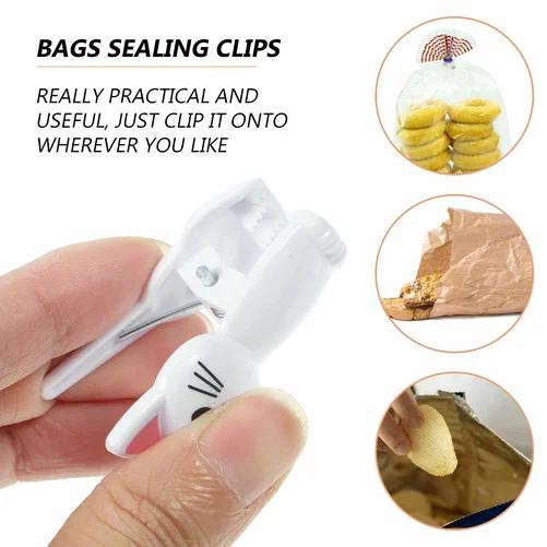 Food Storage Zip Lock Bags - 8Pcs Cat Shape Food Sealing Bag