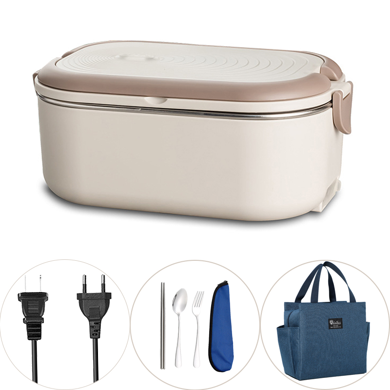 Food Storage Thermos - 220V 110V Electric Lunch Box Stainless