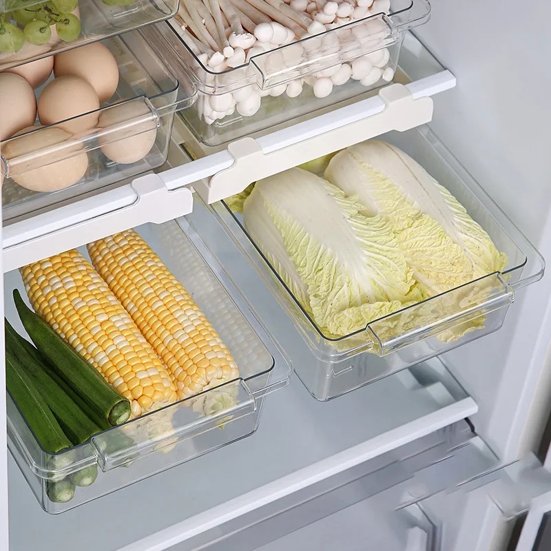Hanging Pull Out Fridge Drawer - Food Storage Quart 评论和价格