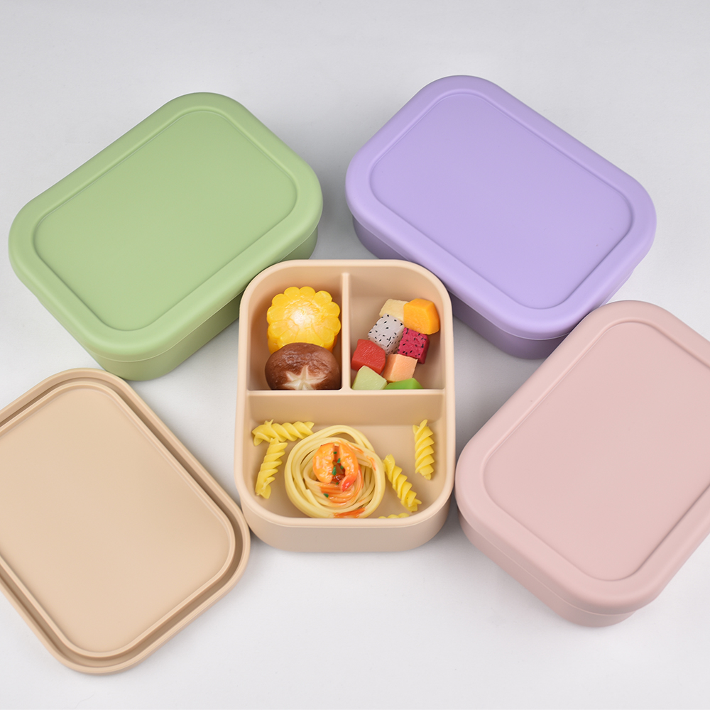 3-Compartment Food Grade Silic - Food Storage Containers B&M 评论和价格