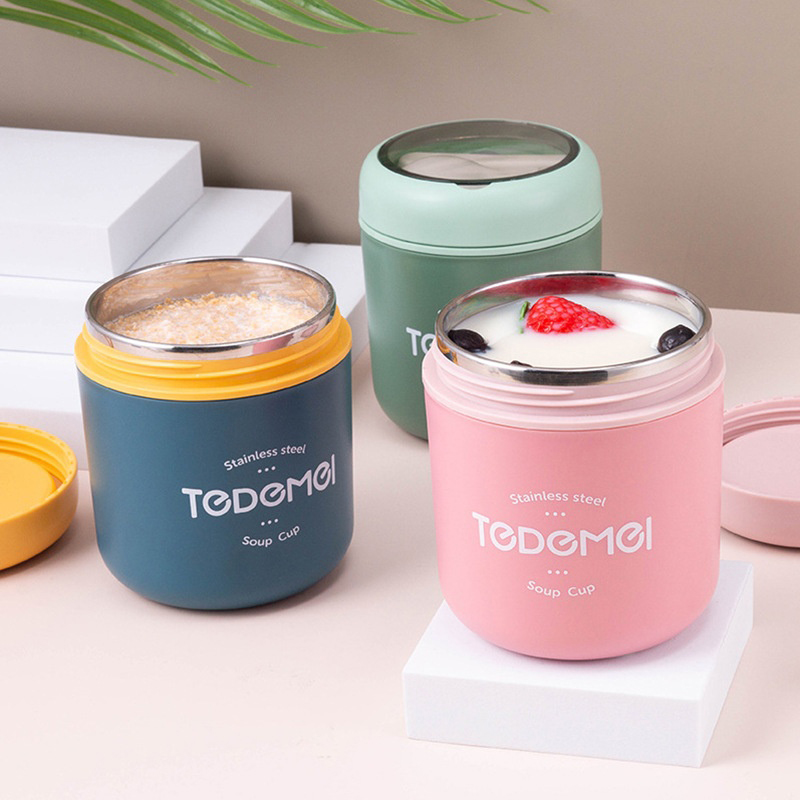 Stainless Steel Vaccum Cup Sou - Food Storage Thermos 评论和价格