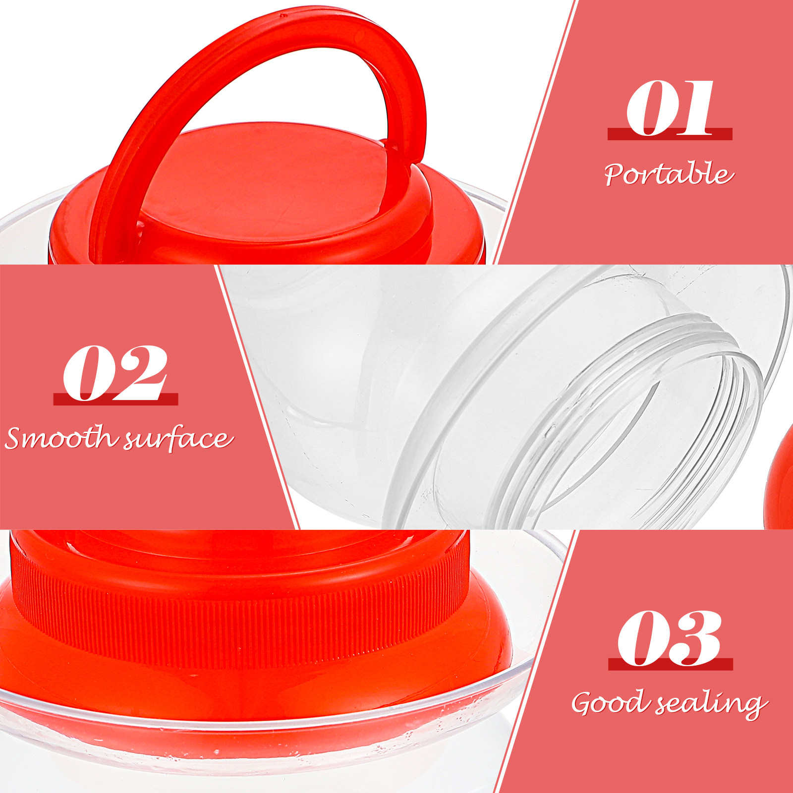 2Pcs Pickle Jar Household Plas - Food Storage Jars & Containers 评论和价格