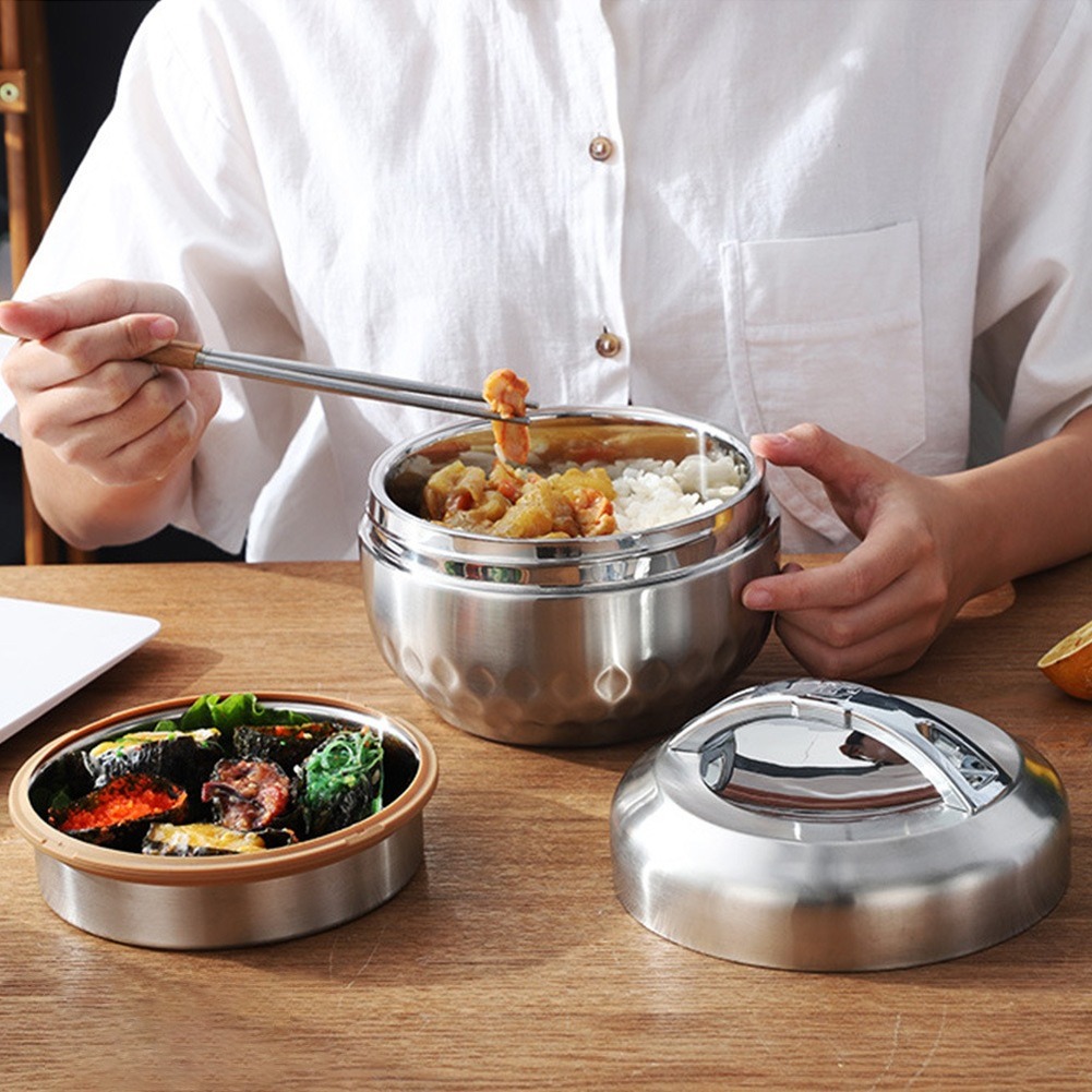 Double Layer Keep Thermos Lunc - Food Storage Thermos 评论和价格