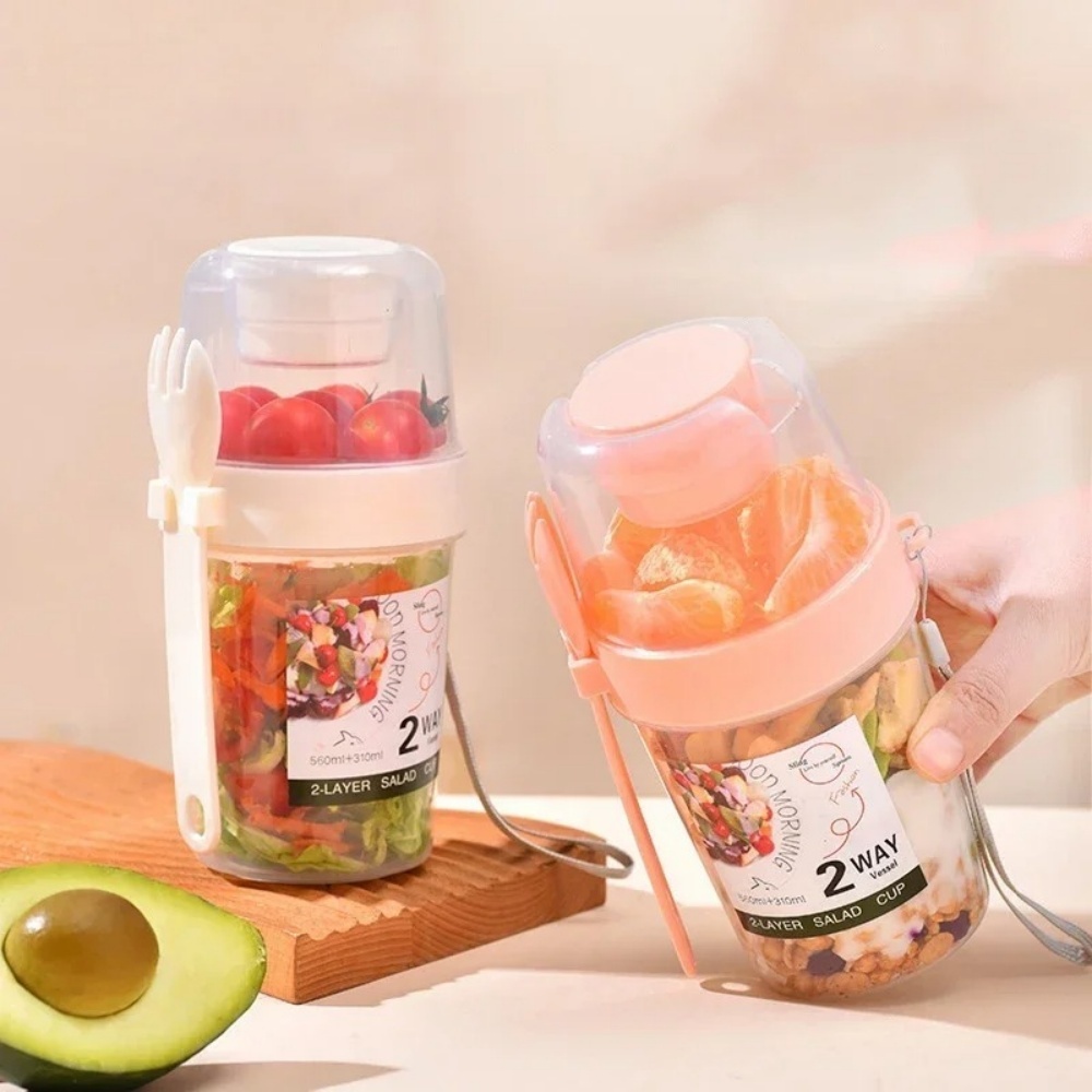Portable Salad Cup Breakfast C - Food Storage Thermos 评论和价格