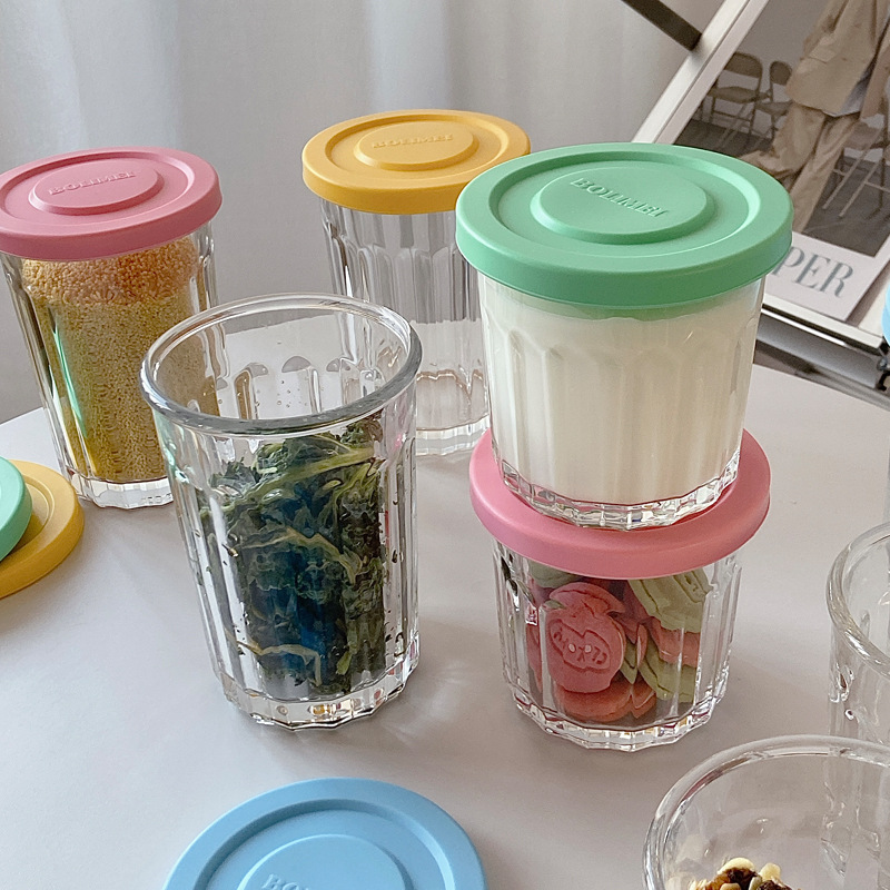 Color Cover Glass Sealed Tank  - Food Storage Quart 评论和价格