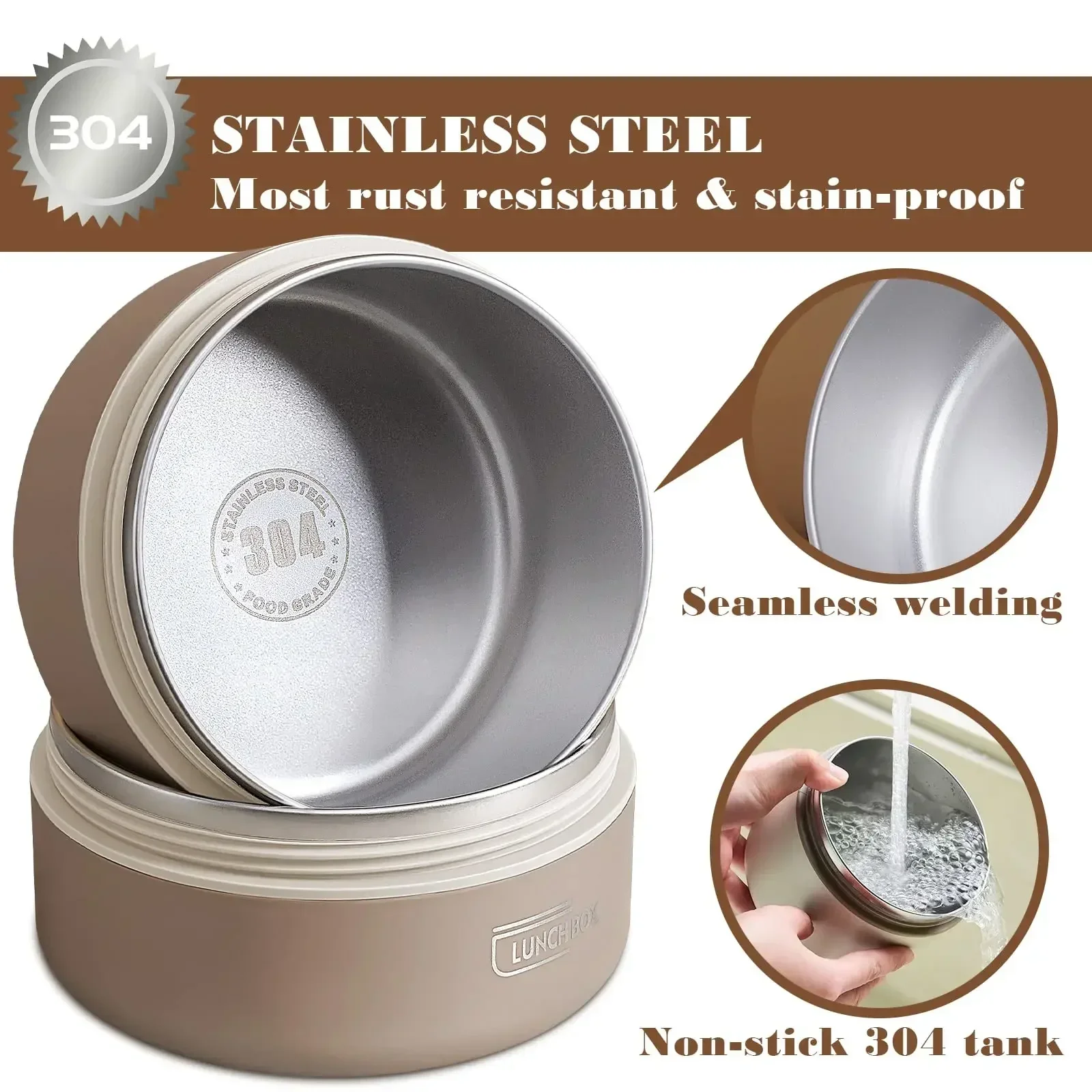 Lunch/Snack Box for Thermal, S - Food Storage Thermos 评论和价格