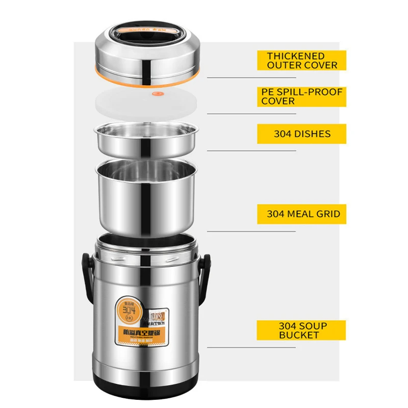 Stainless Steel Vacuum Thermal - Food Storage Thermos 评论和价格
