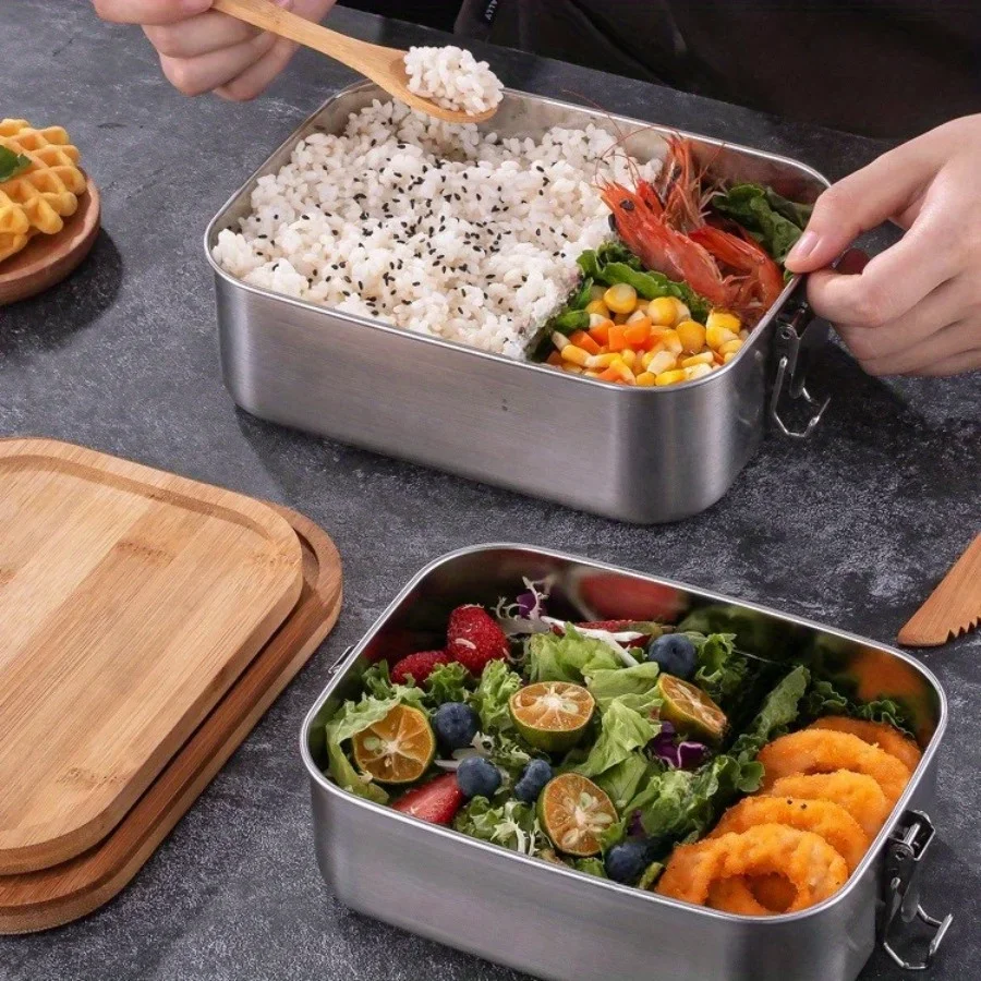 New 304 Stainless Steel Bamboo - Food Storage Quart 评论和价格