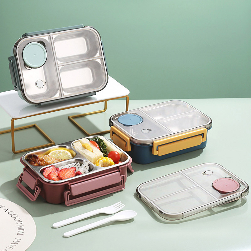 2/3 Grids Lunch Boxes For Chil - Food Storage Thermos 评论和价格
