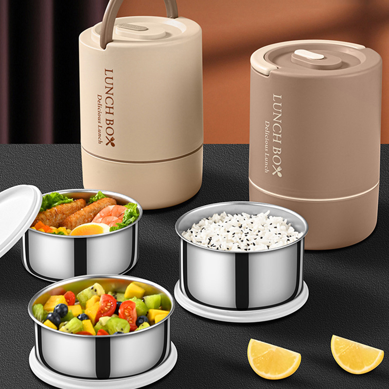 4pcs set Portable Lunch Contai - Food Storage Thermos 评论和价格
