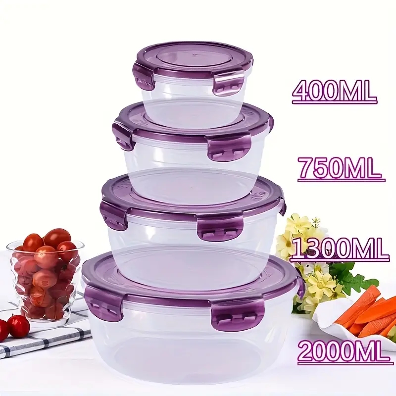 4 Plastic Food Storage Contain - Food Storage Plastic Boxes 评论和价格