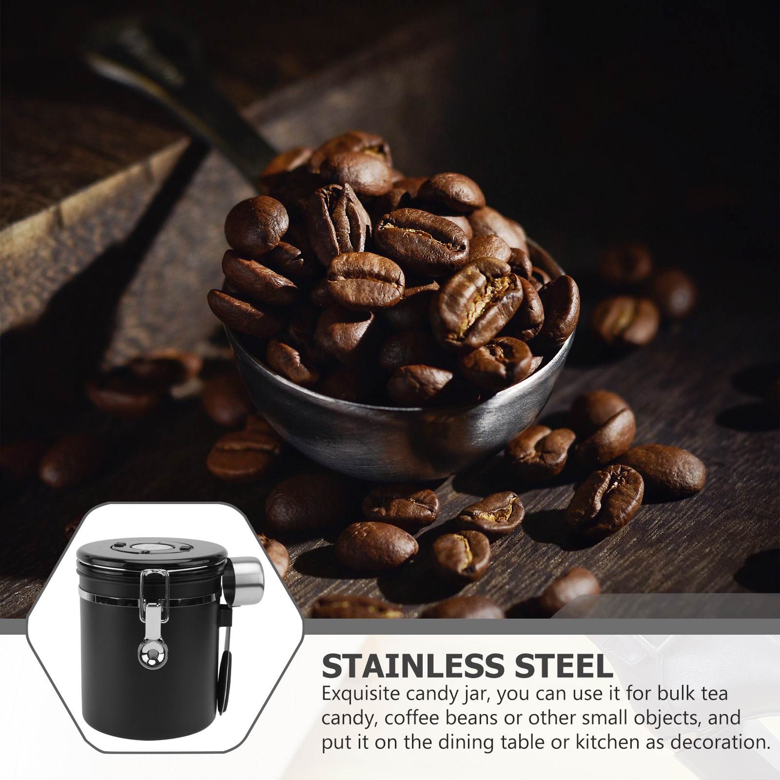 1Pcs Coffee Bean Storage Conta - Food Storage Jars & Containers 评论和价格