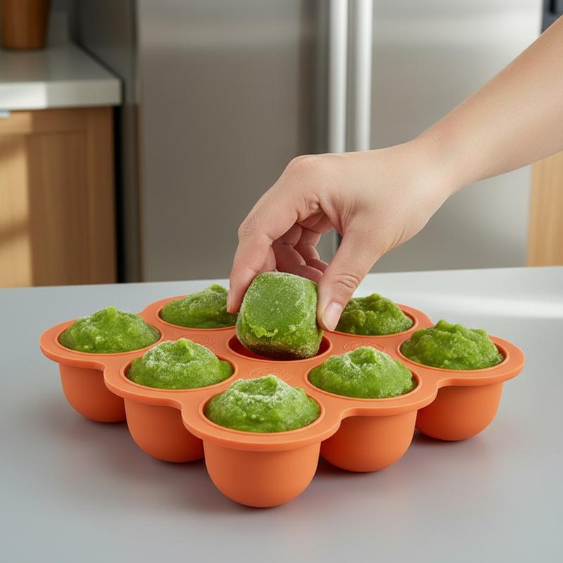 Baby Food Silicone Container 9 - Food Storage Containers B&M 评论和价格