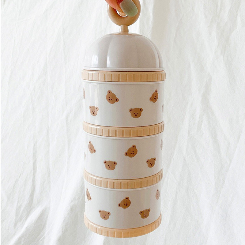 Cute Bear Milk Powder Box Baby - Food Storage Containers B&M 评论和价格