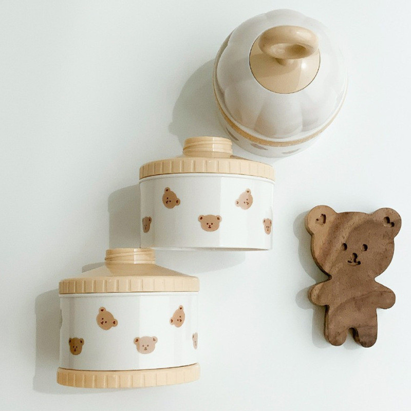 Cute Bear Milk Powder Box Baby - Food Storage Containers B&M 评论和价格