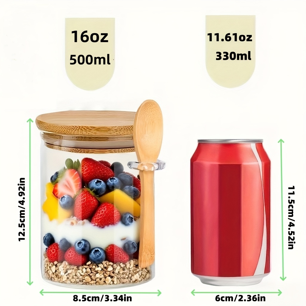 1/2/4/8Pcs Oatmeal Glass Cup S - Food Storage Quart 评论和价格
