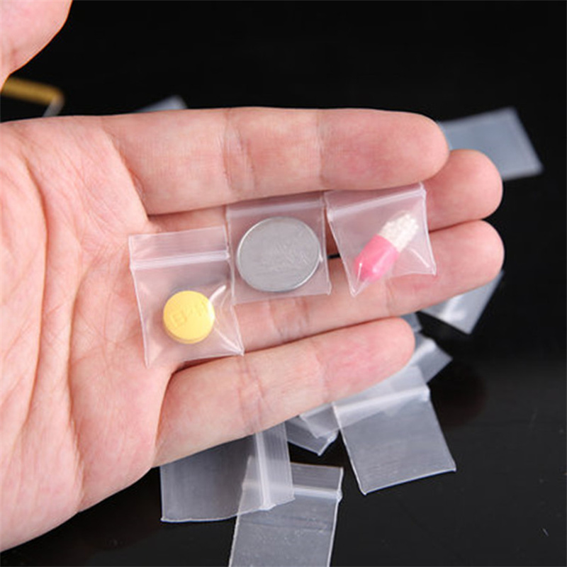 100Pieces Transparent Mini Sma - Food Storage Zip Lock Bags 评论和价格