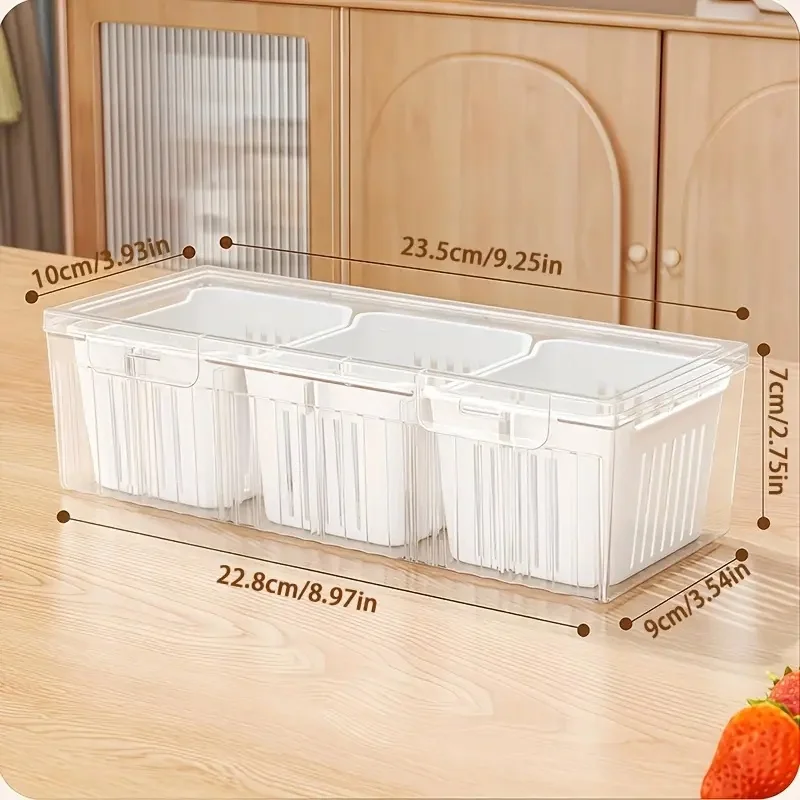 1pc Compartment Food Storage C - Food Storage Quart 评论和价格