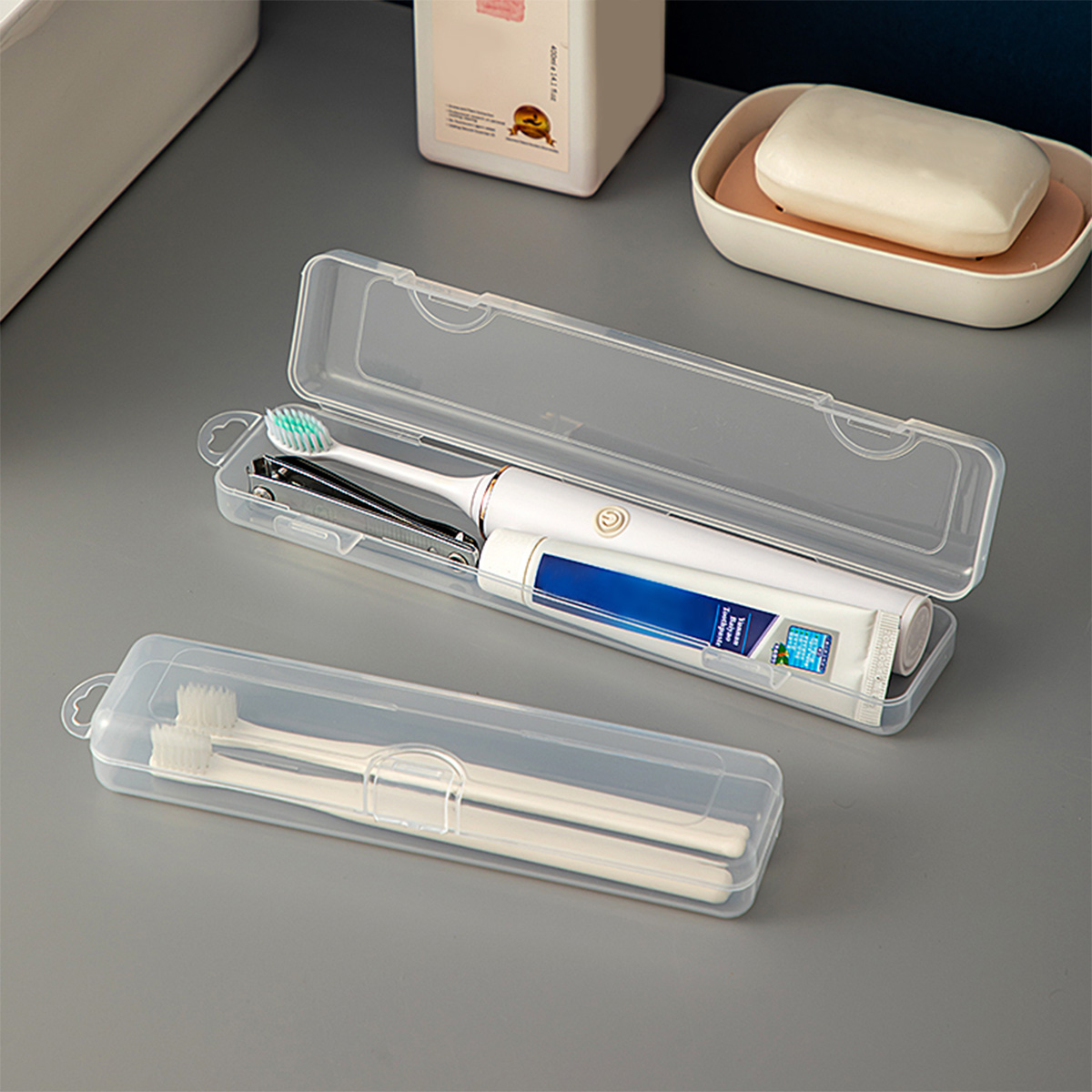 WORTHBUY Toothbrush Box Transp - Food Storage Quart 评论和价格