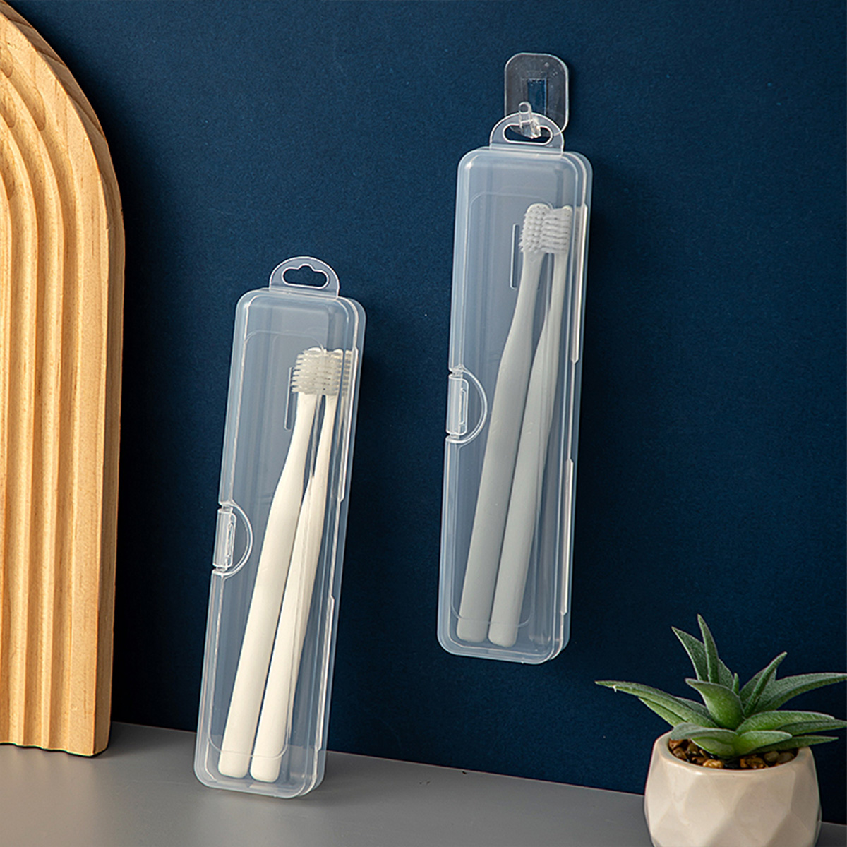 WORTHBUY Toothbrush Box Transp - Food Storage Quart 评论和价格