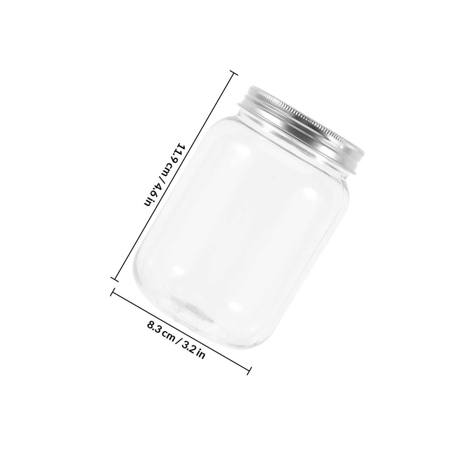4Pcs Clear Plastic Storage Jar - Food Storage Jars & Containers 评论和价格