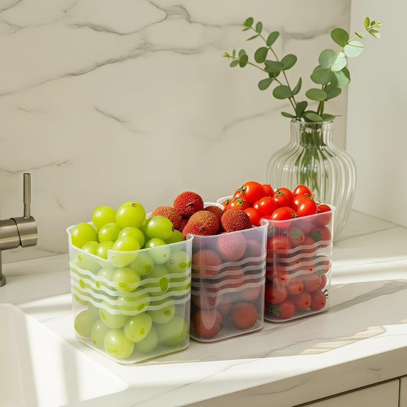 New！4Pcs Kitchen Organization  - Food Storage Plastic Boxes 评论和价格