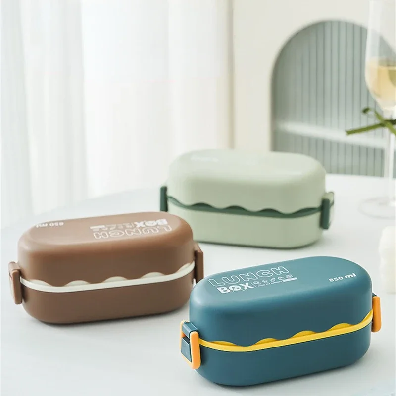 850ML Lunch Box Double-layer P - Food Storage Thermos 评论和价格