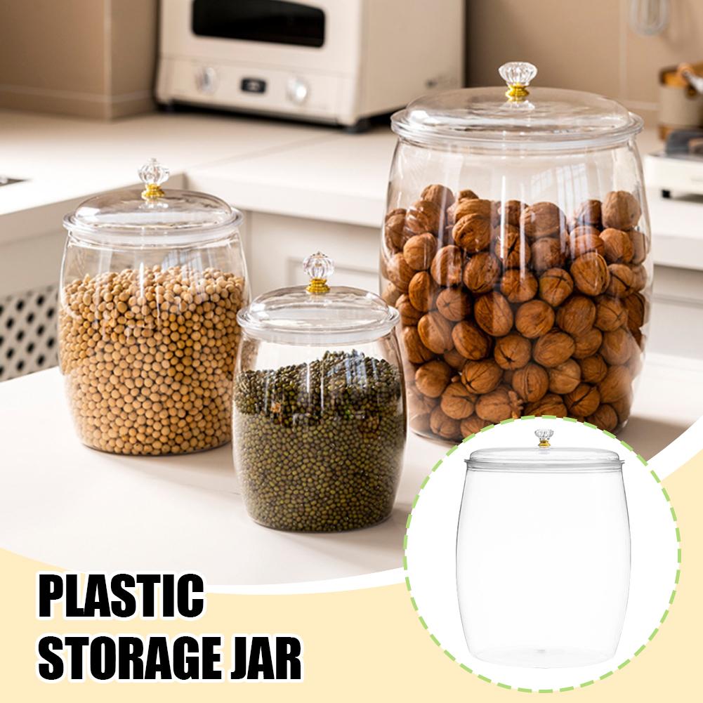 Large Transparent Plastic Seal - Food Storage Jars & Containers 评论和价格