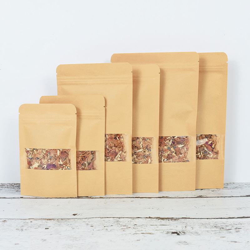 20/50pcs Kraft Paper Zip Lock  - Food Storage Zip Lock Bags 评论和价格