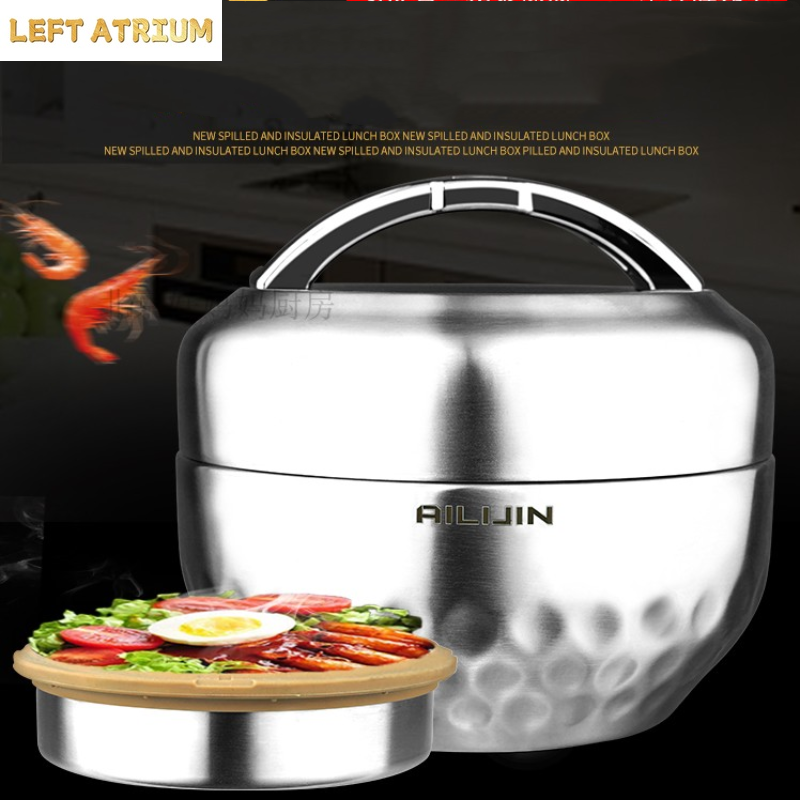 Double Laye Keep Thermos Lunch - Food Storage Thermos 评论和价格