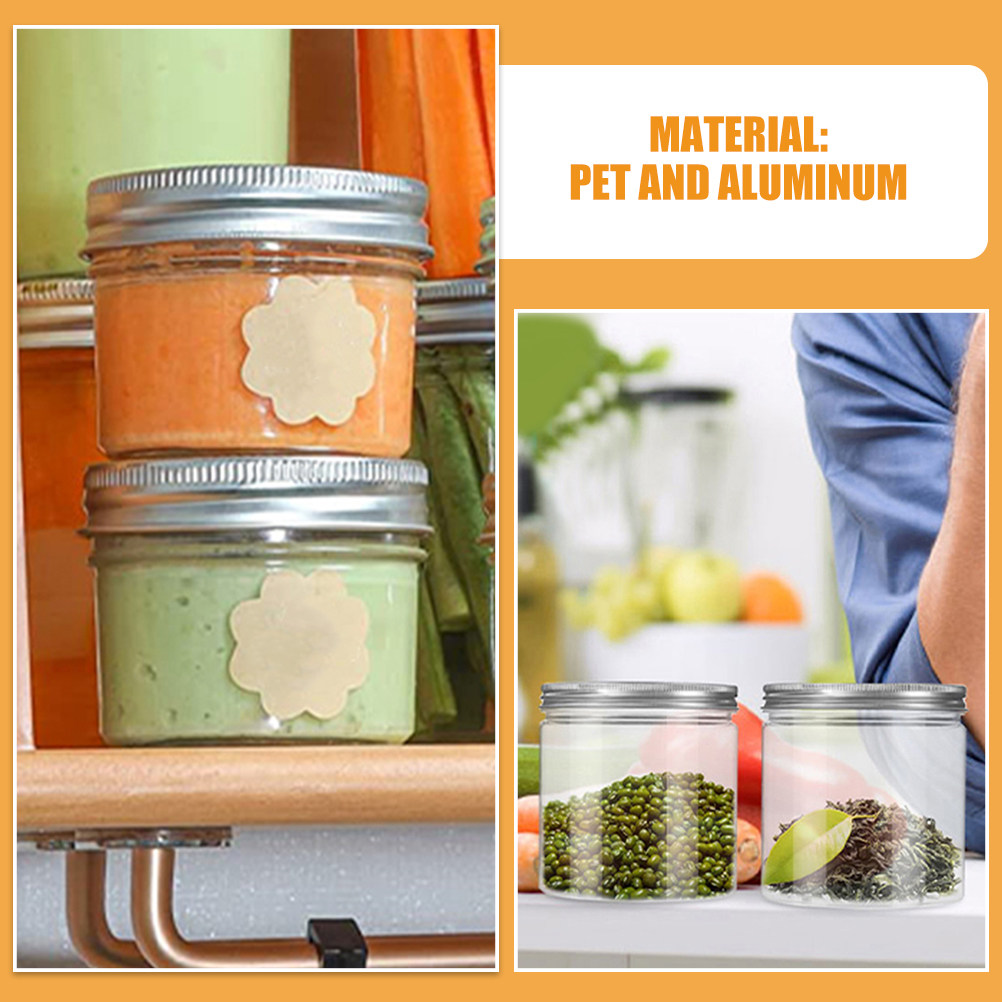 20Pcs Transparent Pet Jars wit - Food Storage Jars & Containers 评论和价格