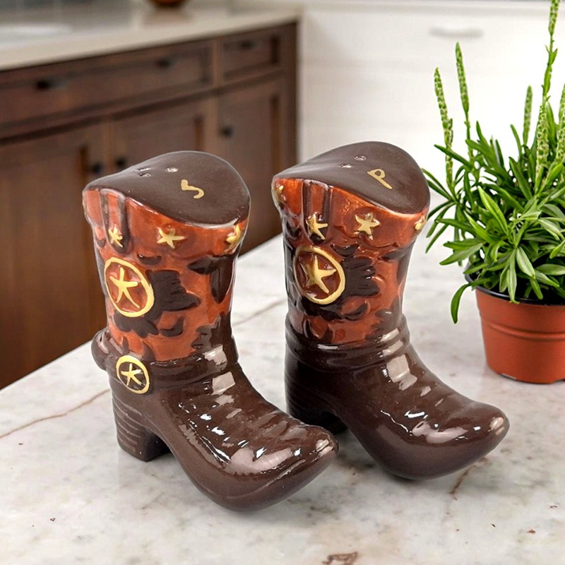 Vintage Boots Ceramic Spice Ja - Food Storage Jars & Containers 评论和价格
