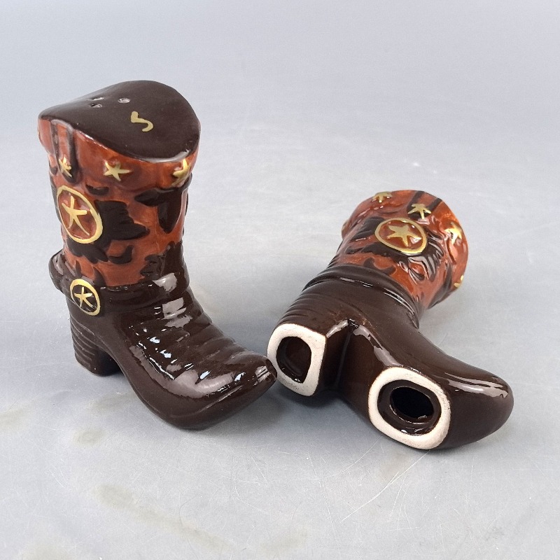 Vintage Boots Ceramic Spice Ja - Food Storage Jars & Containers 评论和价格