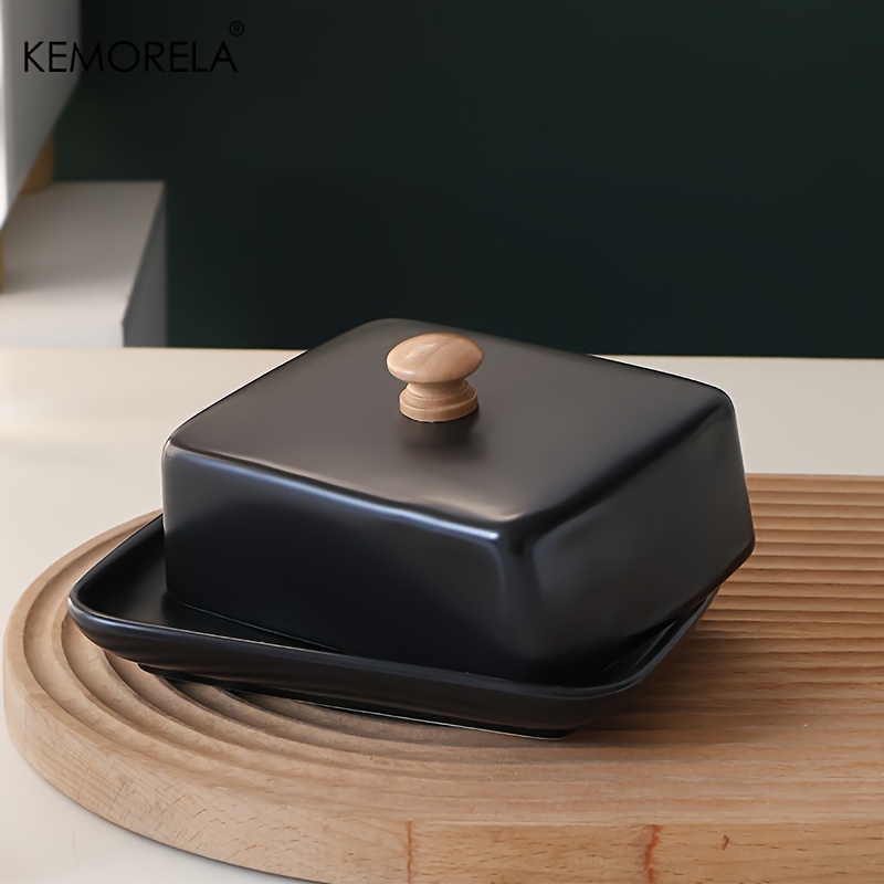 Ceramic Butter Dish with Lid R - Food Storage Quart 评论和价格