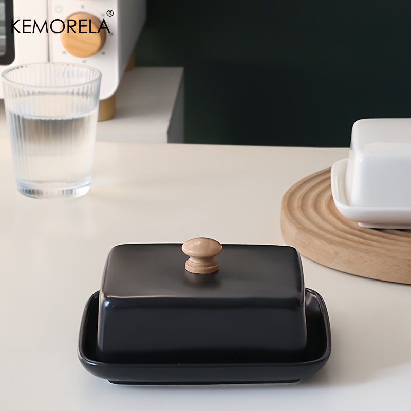Ceramic Butter Dish with Lid R - Food Storage Quart 评论和价格