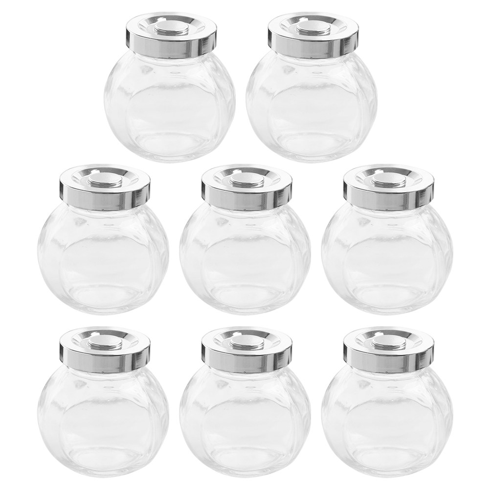 8Pcs Glass Sealed Storage Jars - Food Storage Jars & Containers 评论和价格