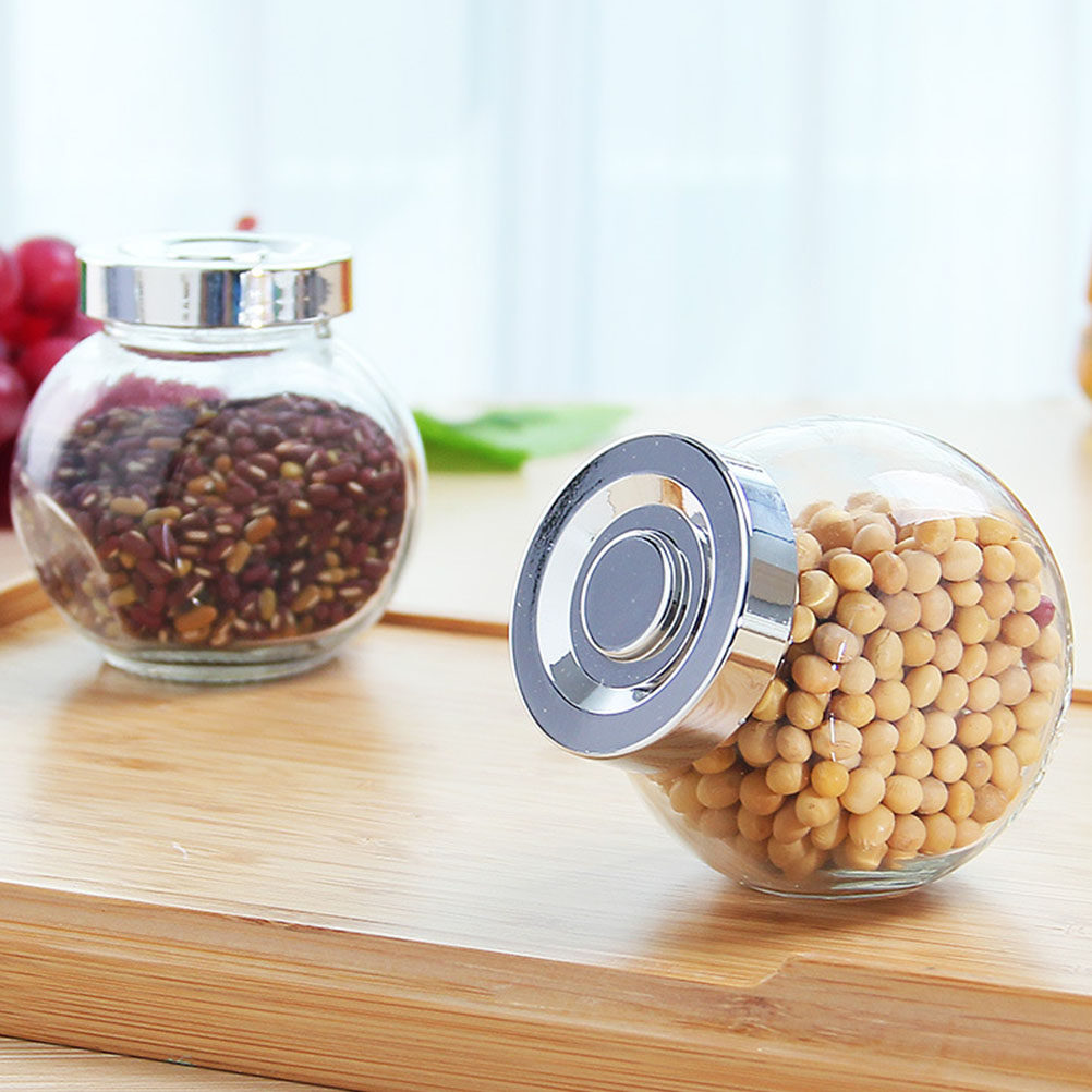 8Pcs Glass Sealed Storage Jars - Food Storage Jars & Containers 评论和价格