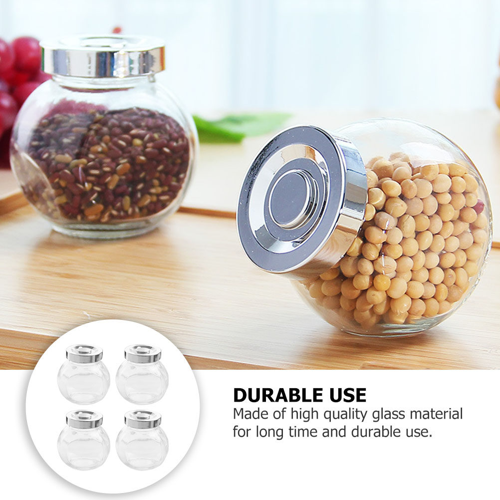 8Pcs Glass Sealed Storage Jars - Food Storage Jars & Containers 评论和价格