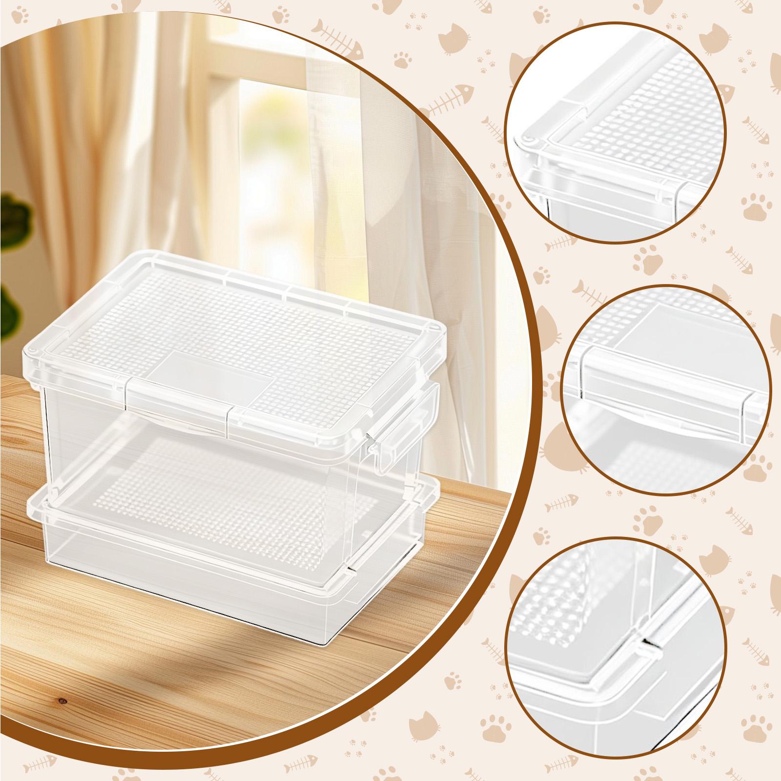 Plastic Turtle Feeder Reptile  - Food Storage Plastic Boxes 评论和价格