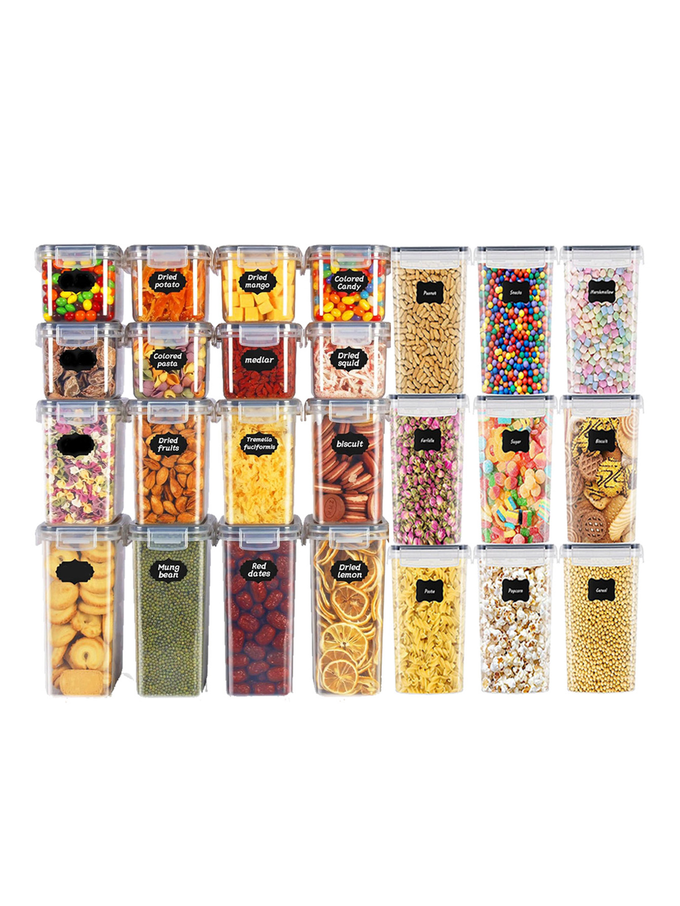 48pcs, Sealed Food Storage Con - Food Storage Jars & Containers 评论和价格