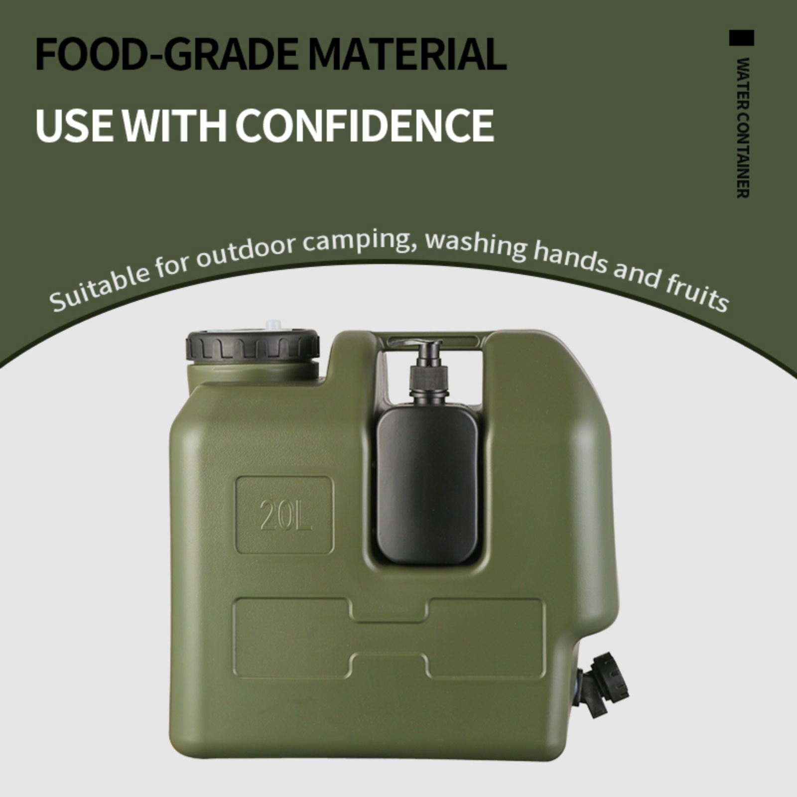 20L Camping Water Container wi - Food Storage Emergency 评论和价格